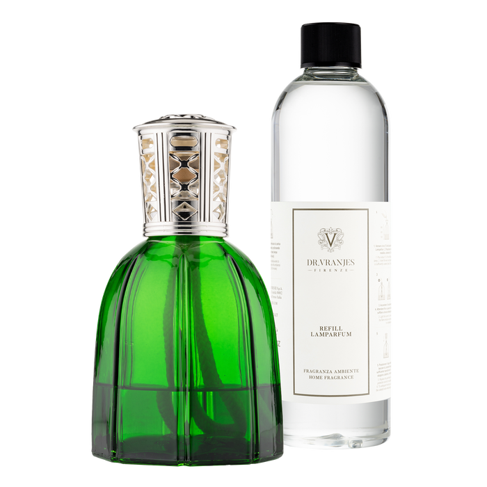 LAMPARFUM VETRO VERDE + REFILL 500 ML