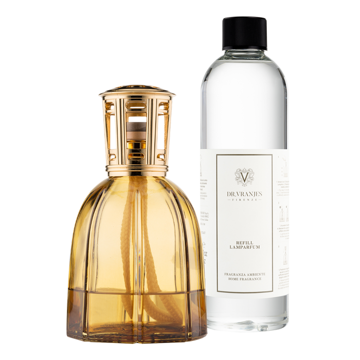 LAMPARFUM VETRO AMBRA + REFILL 500 ML